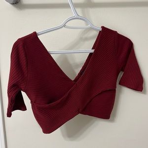 Forever 21 Maroon Crop Top